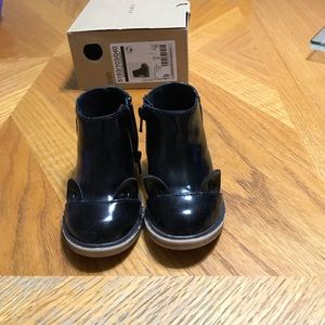 Toddler black cat boots by Zara